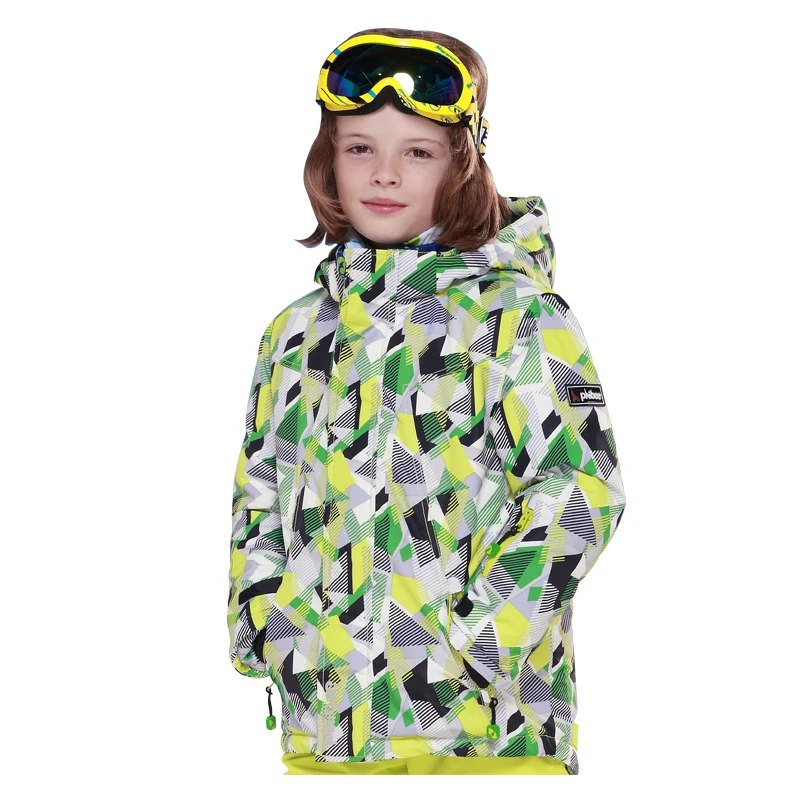 Детская зимняя Лыжная куртка с детектором; куртки для сноуборда для мальчиков; водонепроницаемая ветрозащитная зимняя куртка; теплое дышащее пальто для улицы