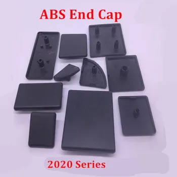 

100pcs 2020 Black plastic ABS End Cap EU Aluminum Cover Plate Endcap with Single Holes for 2020 Series Aluminum Profiles