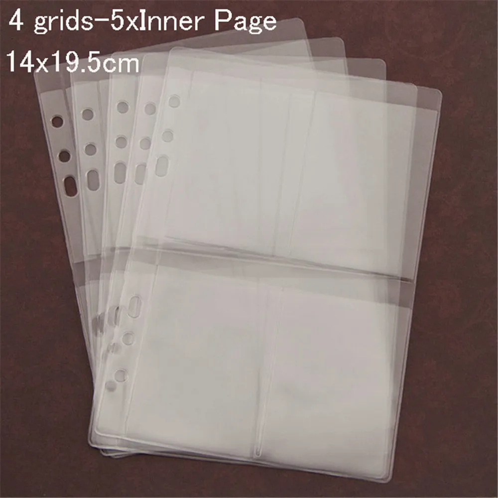 4 grids-5xInner Page 1 шт. DIY Скрапбукинг режущие штампы Чехол коллекции трафаретов для хранения книг альбом для режущих штампов металлический трафарет держатель для хранения - Цвет: 4 grids-5xInner Page
