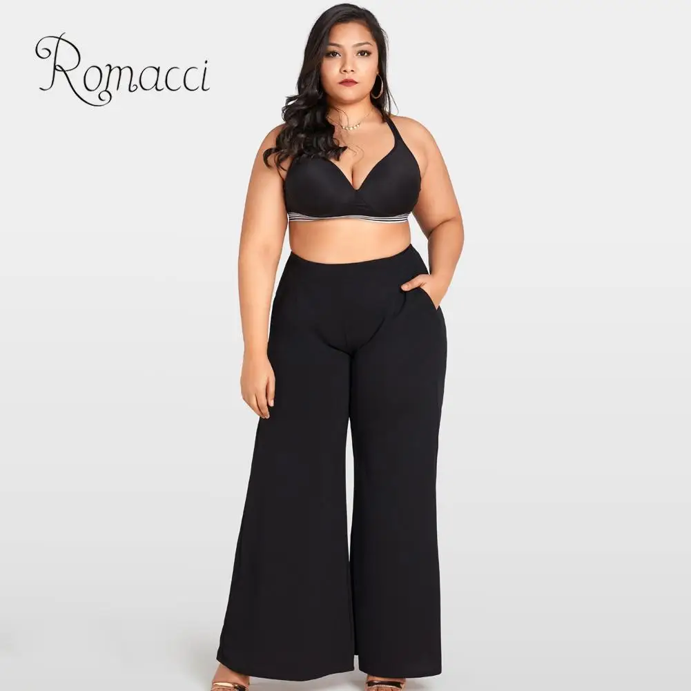 high waist plus size pants