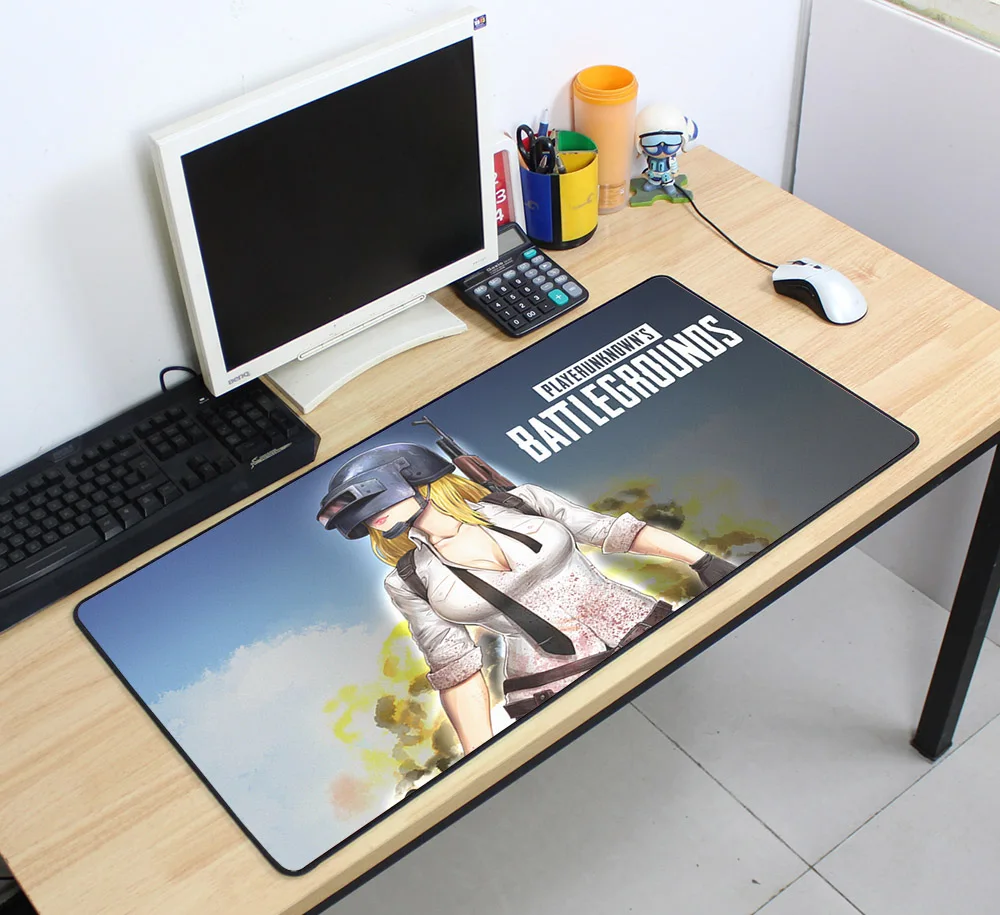 Супер большие коврики для мыши pubg 70 см X 40 игровые подарок мальчика Настольный