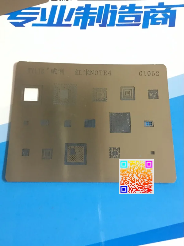 

2pcs/lot BGA reballing reball stencil for hongmi note4 series CPU wifi power ic