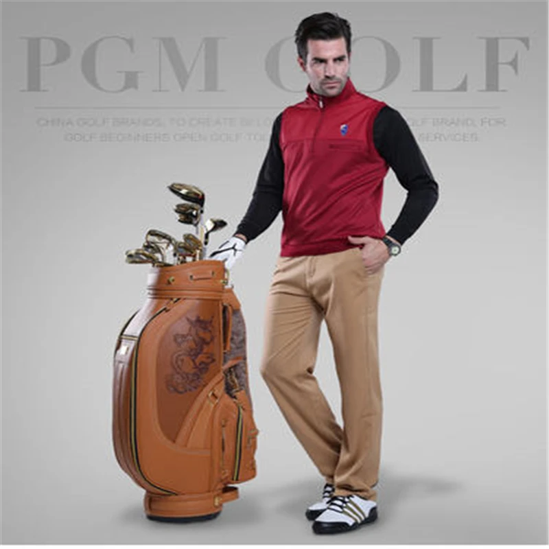Прямые продажи настоящие мужские гольф водонепроницаемые мужские Pgm Спортивная одежда для гольфа жилет мужской и трехцветное пальто плюс бархат теплый ветер