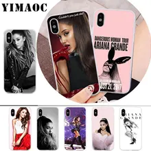

YIMAOC Ag Ariana Grande Cat Soft Silicone Case for iPhone X r s Xr Xs Max 8 7 6S 6 Plus 5 5s SE