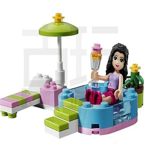 

Popular and new Friends Series Emma's Splash Pool Building Block toys Girl Toys Assemble toys Compatible with legoe Friends