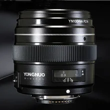 YONGNUO YN100mm F2N AF/MF Средний телефото объектив с фиксированным фокусным расстоянием 100 мм яркий большой диафрагмы с фиксированным фокусным для цифровых зеркальных фотокамер Nikon Камера