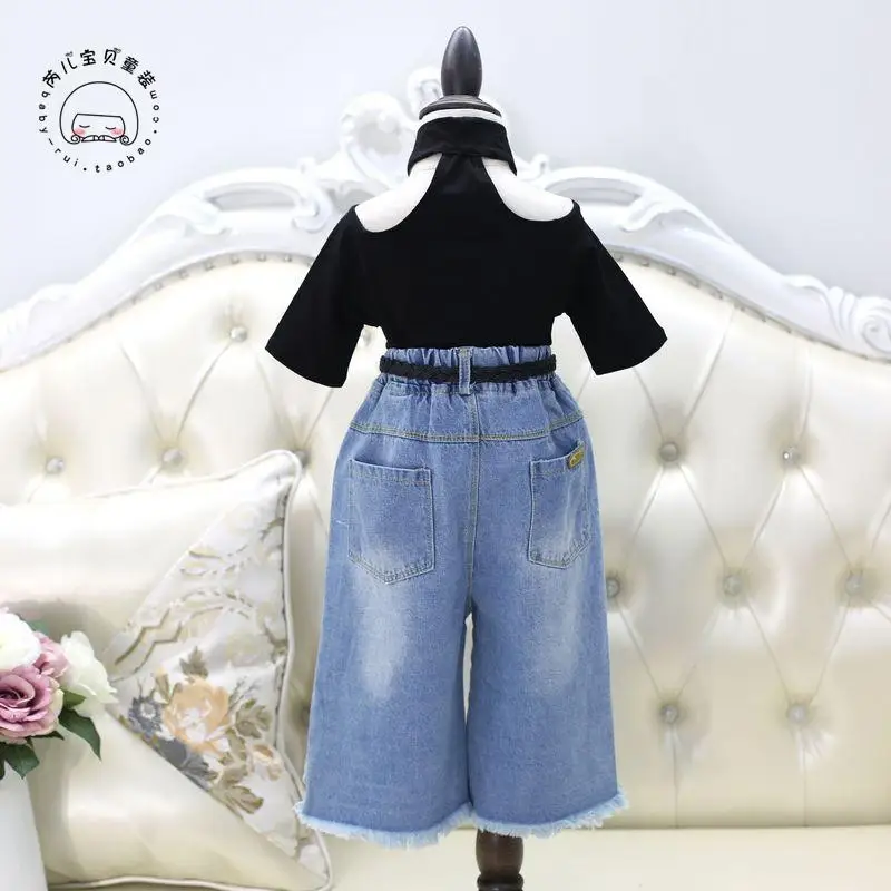 Хлопковая футболка для маленьких девочек летняя одежда Топ без бретелек с