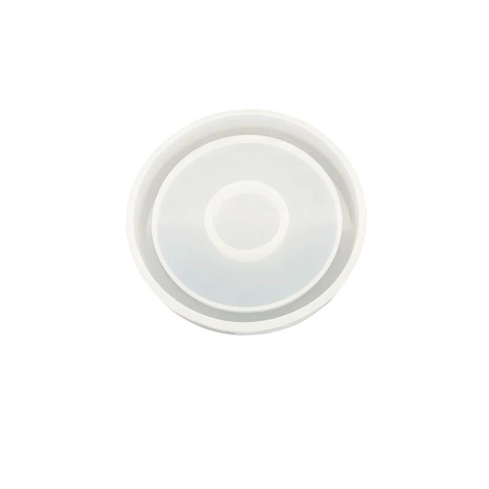 Горячая DIY силиконовая подставка под кружку коврик для чашки для воды держатель эпоксидной формы для поделок из смолы 5 стилей Новинка 1 шт прозрачная глиняная форма - Цвет: Round
