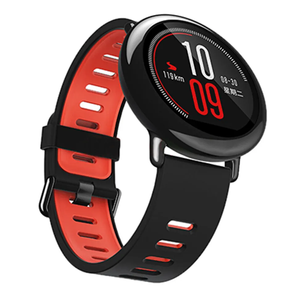 22 мм спортивный силиконовый браслет для Xiaomi Huami Amazfit PACE Lite Youth Smart сменный ремешок для наручных часов Смарт часы