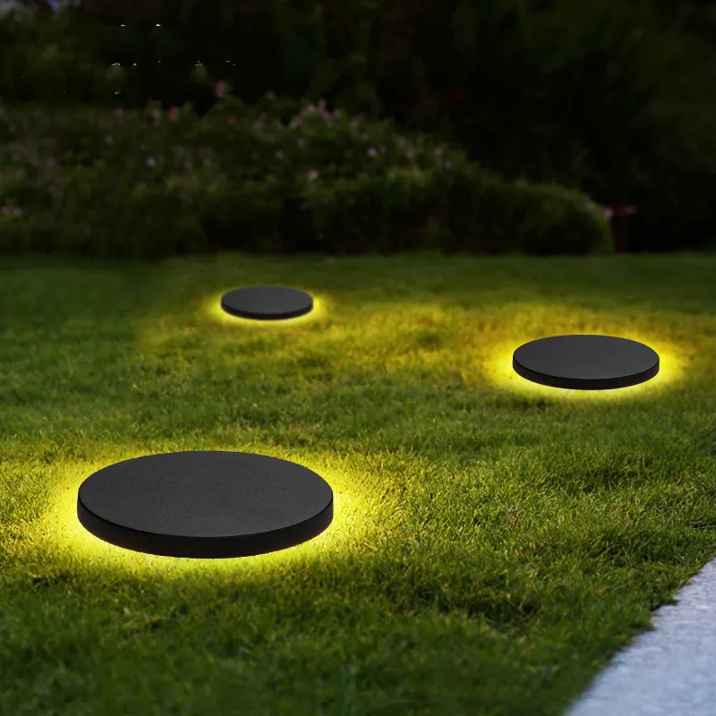 Round led Lawn Lamp Outdoor modern led Lawn Light Waterproof Courtyard garden Wall Lamp Landscape Lamp indoor Outdoor lighting