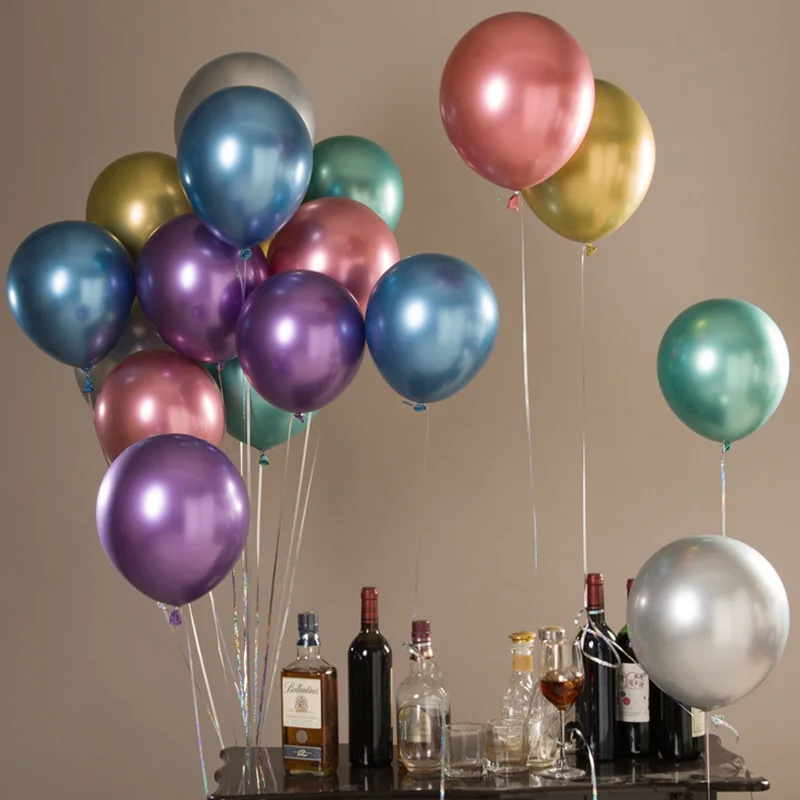 5pcs Metallic Balloons Wedding Balloon Birthday Party Decorations Kids