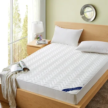 

Hypoallergenic Overfilled Knitted Cotton Mattress Topper ,30cm Deep- Queen White Mattress Cover