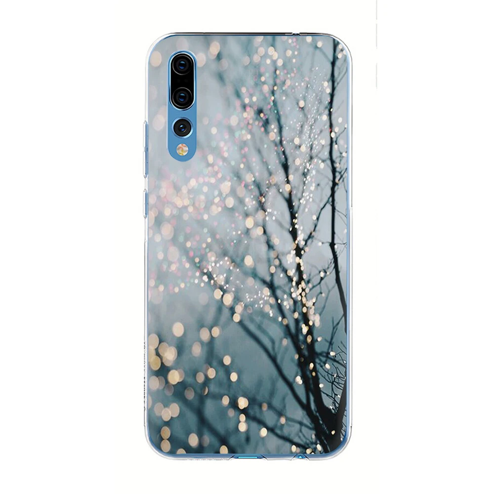 Пейзаж зимний светильник снег жесткий чехол для телефона huawei P30 P20 P9 P10 Plus P8 Pro Lite Mini P smart Z Plus - Цвет: H12