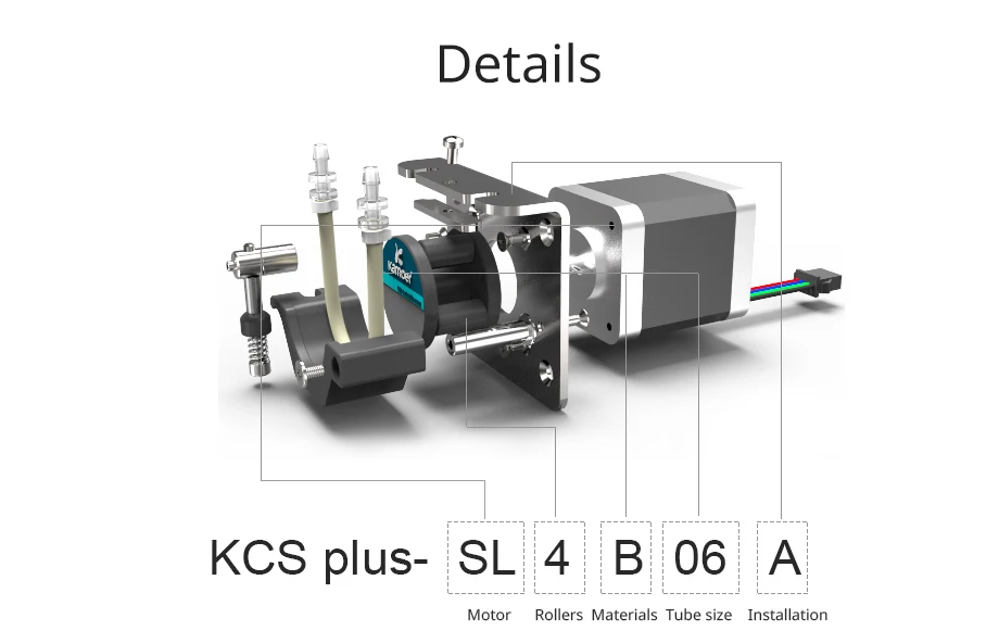 Kamoer KCS плюс 12 V/24 V Микро перистальтический насос водяной насос с шаговый двигатель малая лабораторная мельница