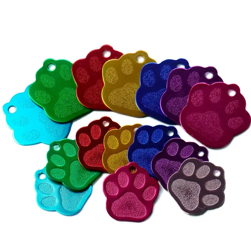 Идентификационные бирки для собак и кошек в форме лапы 100 шт.|id tag|cat id tagpersonalized dog |