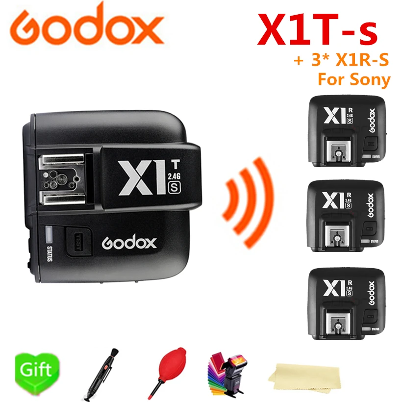 

Godox X1T-S HSS TTL Wireless Flash Trigger Transmitter + 3* X1R-S Receiver for Sony Camera Godox V860II-S TT600S TT685-S Flash