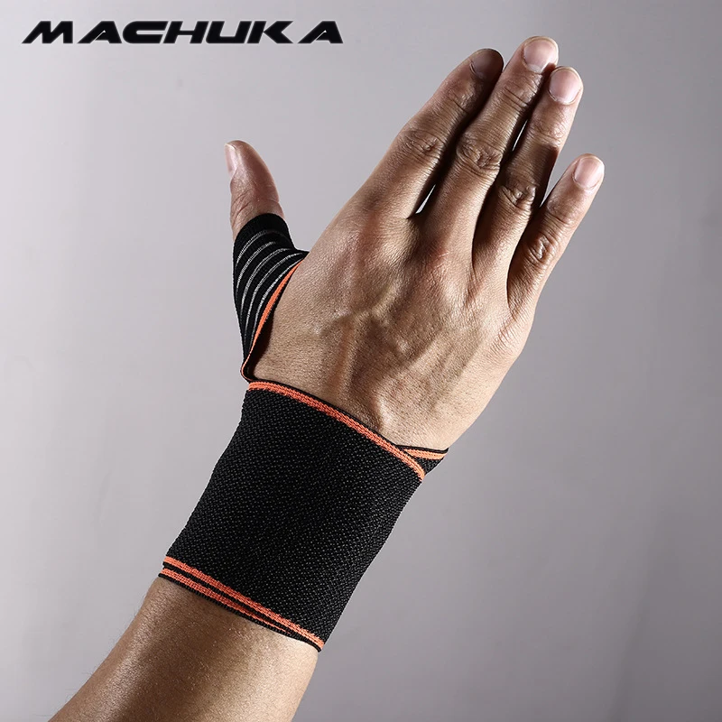 MACHUKA 1PC Sports Wrist Band Adjustable Wristbands Brace Wrap Bandage Gym Strap Wrist Support