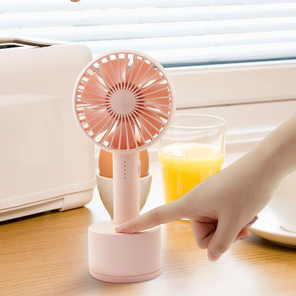 Mini USB Cooling Shaking Head Fan Rechagable Cooler Gadget Ventilador Electronic Fan Handheld 5 Speeds Portable Office Gadgets