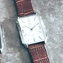 Новые классические ретро римские прямоугольные Мужские часы Мужские нежные кварцевые наручные часы мужские деловые часы Relogio Masculino - Цвет: Brown White