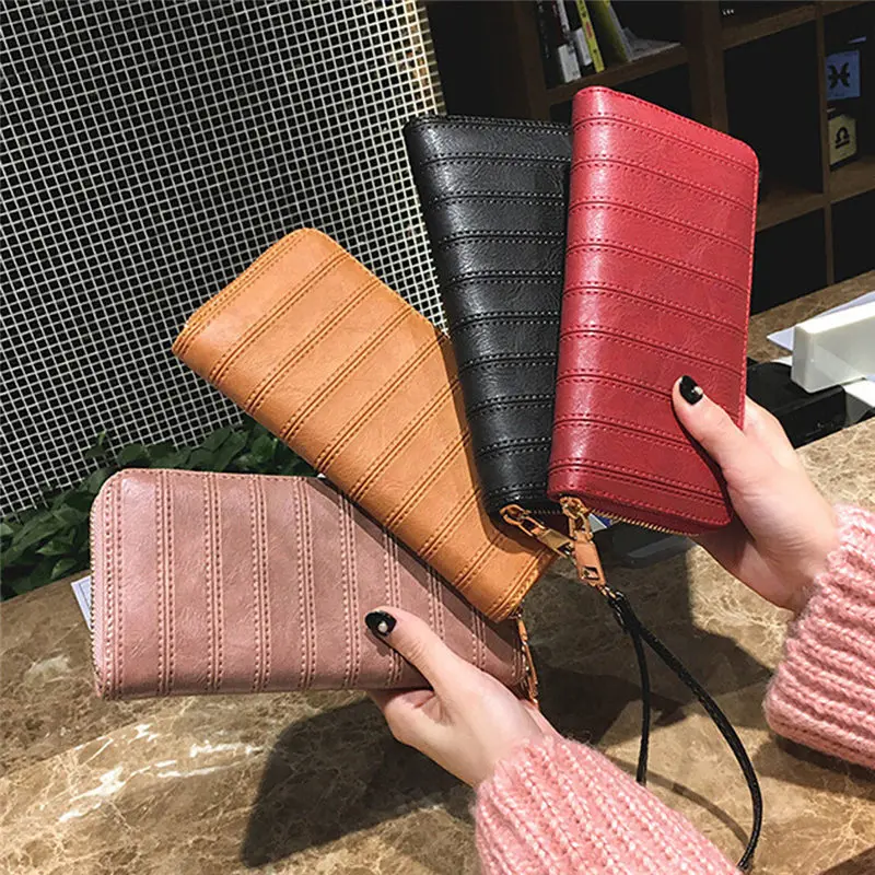 

New Fashion Lady Women Leather Wallet Long Clutch Card Holder Purse #1