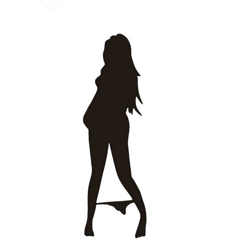 

Sexy Lady window Stickers Fashion Auto Decals Living Room Art Stickers 18.75x6cm