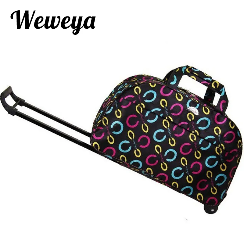 Weweya, новинка, водонепроницаемая сумка для багажа на колесиках, толстый стиль, чемодан на колесиках, багаж на колесиках для женщин и мужчин, дорожные сумки, чемодан с колесиком - Цвет: 05
