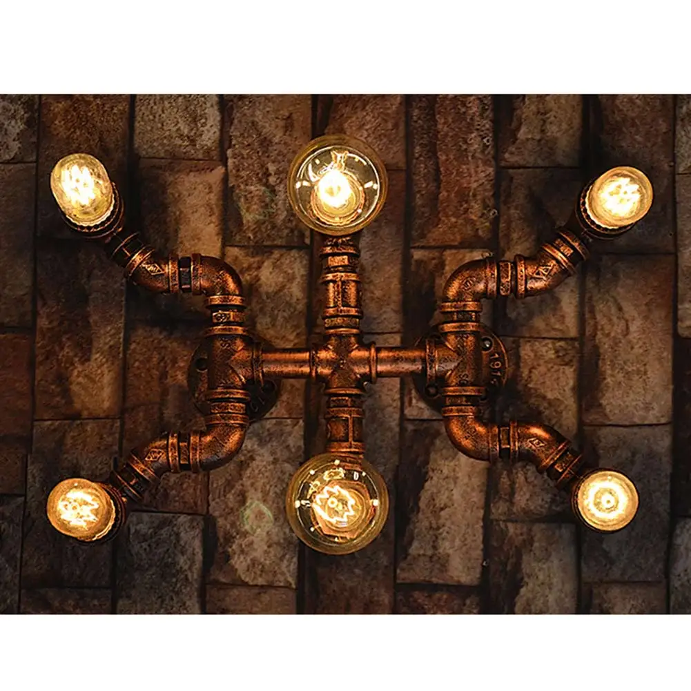 Moderne retro art loft industrie wand lampen led lampen e27 edison wandleuchten kreative kunst 6