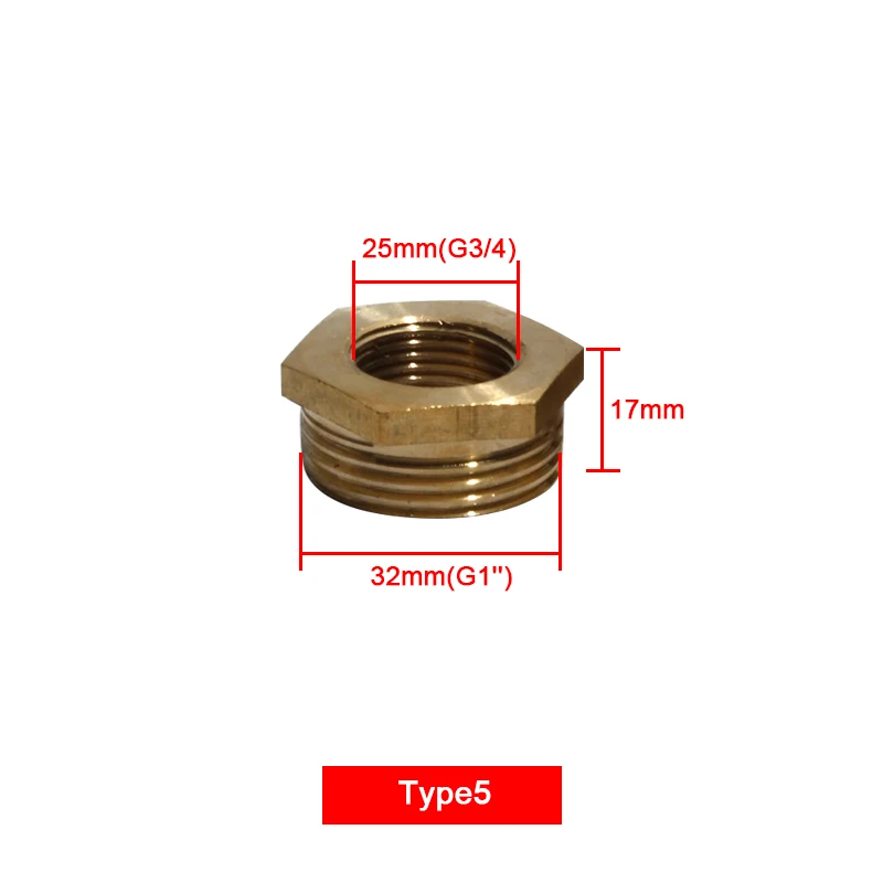 Латунный фитинг для труб 20 мм/25 мм/32 мм обмен Женский Мужской резьбовой фитинг для трубы 1/2 ''3/4'' 1 ''фитинг для водопроводной трубы вилка - Цвет: 5