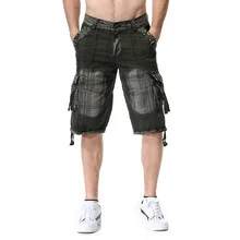 Шорты мужские летние брендовые Модные мужские повседневные бермуды камуфляжные Короткие штаны мужские свободные шорты Карго с принтом