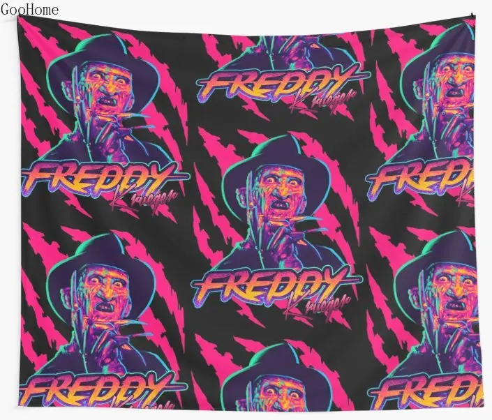 Freddy Krueger Stay Rad Wall Tapestry Cover Beach Towel Throw Blanket Picnic Yoga Mat Home Decoration | Дом и сад