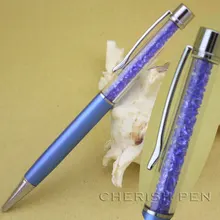 Стиль довольно светло-голубой цвет кристалл ручки Роллер/ролик мяч/точка/Шариковая ручка