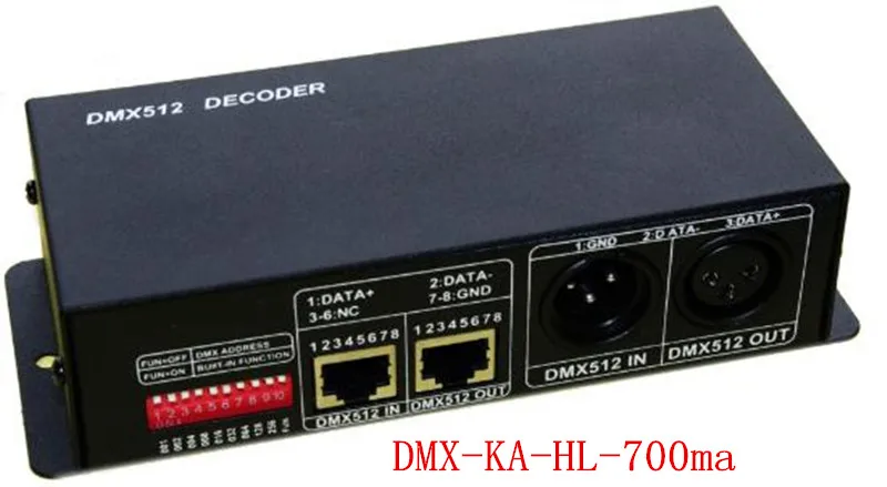 

DC12-24V constant current DMX-KA-HL-700MA DMX512 decoder led controller use for led strip led lamp
