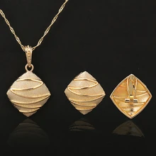 Бренд, кулон с Бусиной и сережками, наборы для женщин/девочек-подростков, золотой круглый шар, ювелирные изделия, вечерние подарки