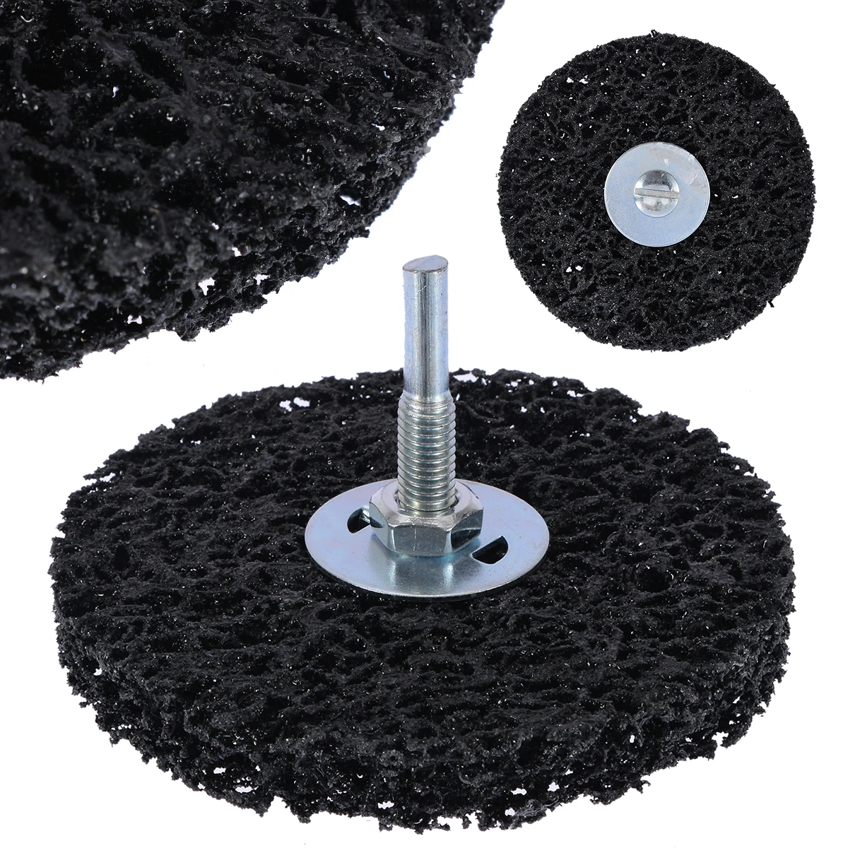 1Pcs 100mm Poly Strip Wheel Paint Rust Remover 6mm Shank Clean Angle Grinder Discs For Polishing Tools