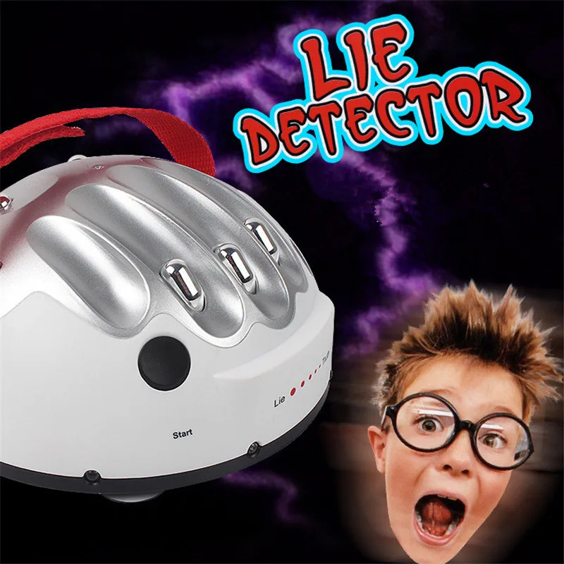 

2019 Polygraph Tricky Funny Adjustable Adult Test Micro Electric Shock Lie Detector Shocking Liar Truth Party Game Consoles Toy