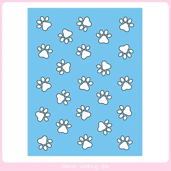 

Dog footprint hole frame Metal Cutting Dies for DIY Scrapbooking Photo Album Decorative Embossing Paper Card Crafts Die Cut 2019