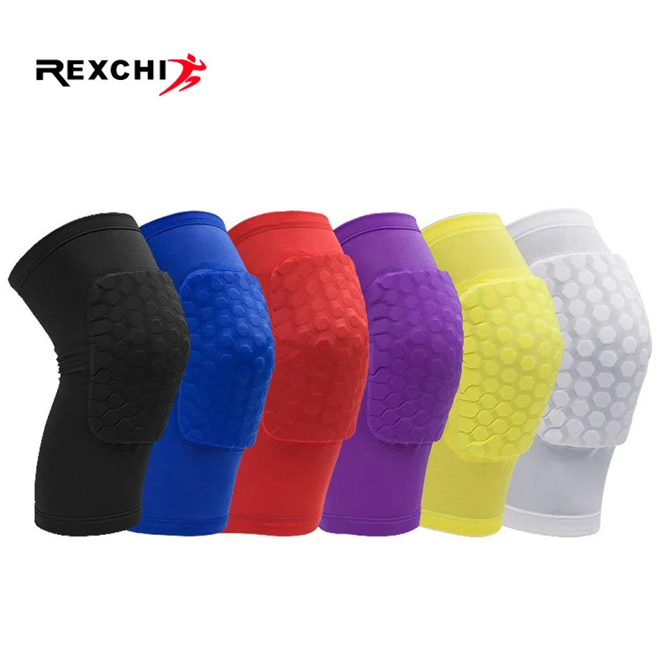 REXCHI 1 قطعة العسل منصات الركبة كرة السلة الرياضة نيباد الكرة الطائرة الركبة حامي هدفين دعم كرة القدم ضغط أكمام الساقين REXCHI 1 قطعة العسل منصات الركبة كرة السلة الرياضة نيباد الكرة الطائرة الركبة حامي هدفين دعم كرة القدم ضغط أكمام الساقين