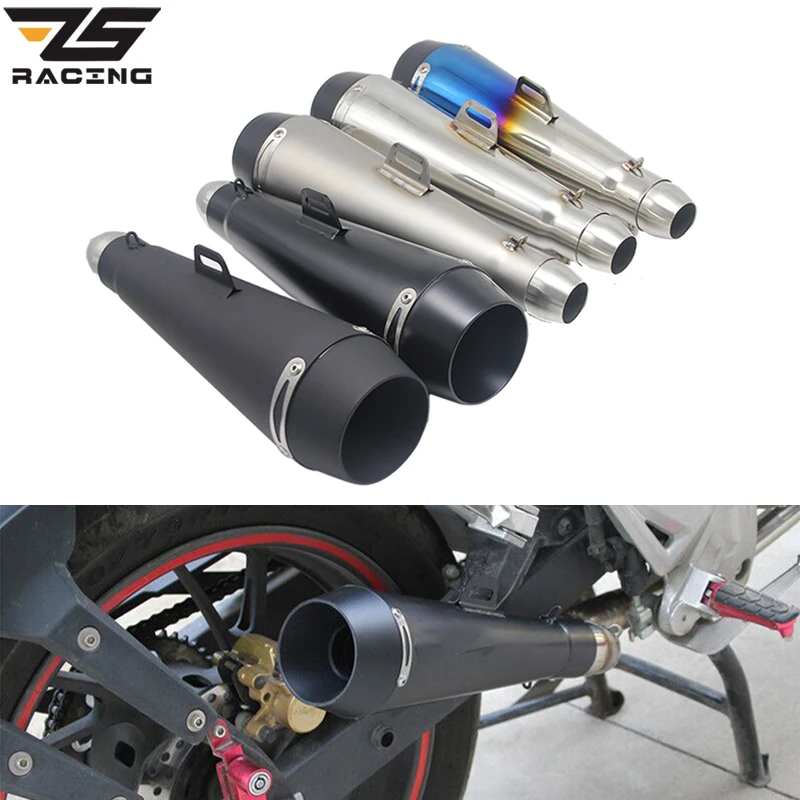ZS Racing 51mm Universal Motorcycle M4 Exhaust Muffler Modified Exhaust