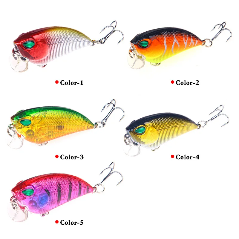 Lure Bait Chubby Bionic Minnow Crank Hard Bait 6.5g/6cm Sea Fishing Freshwater Lure Fish Bait Hook Fishing Gear jooyoo