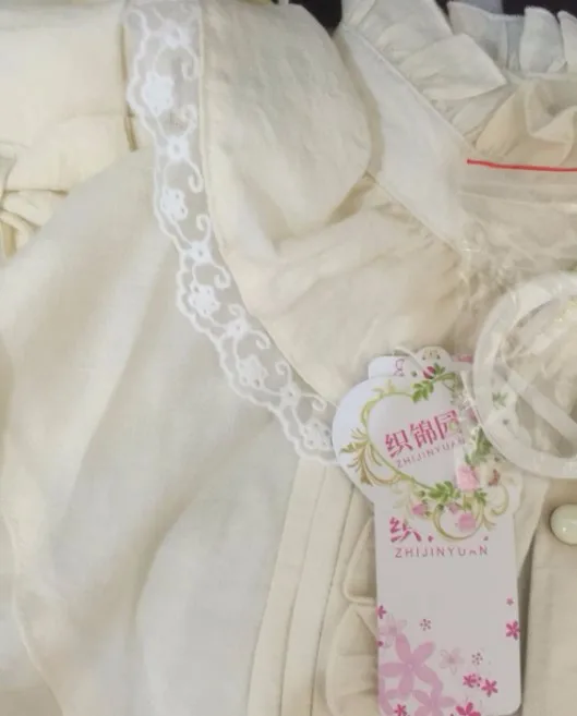Принцесса Классический Лолита рубашка кружева белая блузка Весна дворец Винтаж Рог рукава воротник с длинными рукавами шифоновая блузка zjy021