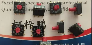 

[VK] Japan OTAX KUMR102S 0-9/10 rotating-dial code switch patch with handle 6 feet 3:3 feet 7*7*7mm