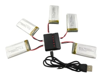 

Syma X5S X5SC X5SW RC Quadcopter Battery Ultra-high Capacity 3.7V 1200mAh Lipo Battery and 5 in 1 Cable Spare Parts
