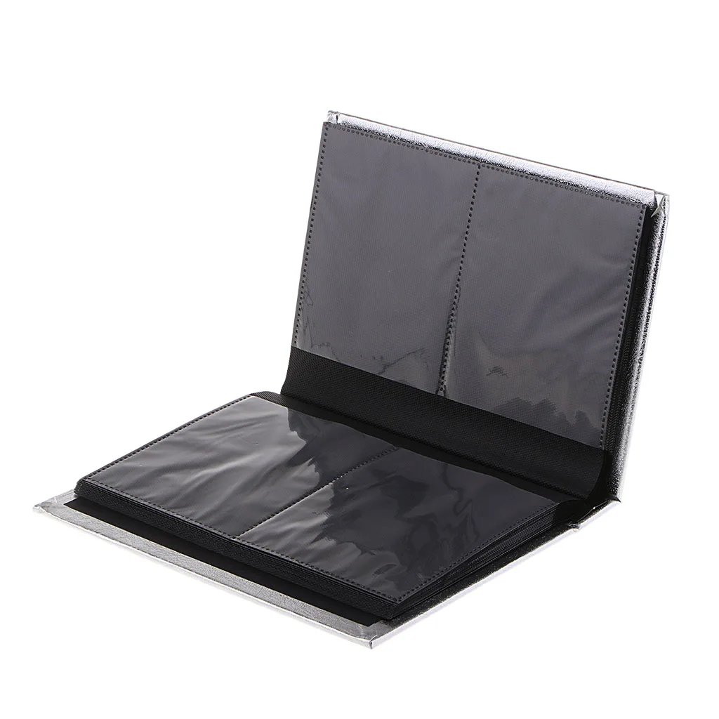 Transparent Page Photo Album -Sticker Holder –Scrapbook- Picture Display Book 30 Pages /120pcs Capacity –PU Leather Cover