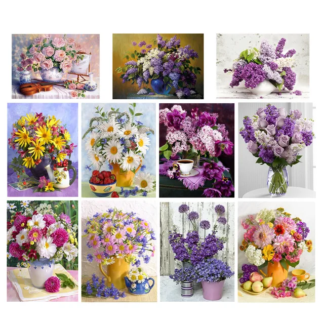 Fai da te diamante ricamo fiore luminoso 5D mosaico diamante pittura moderna fio Fai da te diamante ricamo fiore luminoso 5D mosaico diamante pittura moderna fio