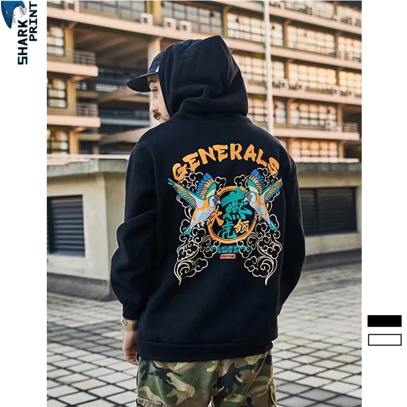 SharkPrint Stylish Skateboarding Thin Hoodie Hip Hop Sweatshirts for Men Street Wear Leisure Clothes Sport Tops Birds Print SharkPrint Stylish Skateboarding Thin Hoodie Hip Hop Sweatshirts for Men Street Wear Leisure Clothes Sport Tops Birds Print