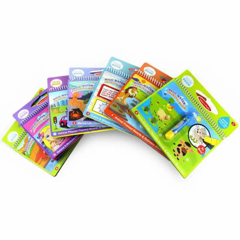 Magic Water Drawing Book Coloring Book Doodle Magic Pen Painting Drawing Board For Kids Toys Birthday Gift Magic Water Drawing Book Coloring Book Doodle Magic Pen Painting Drawing Board For Kids Toys Birthday Gift