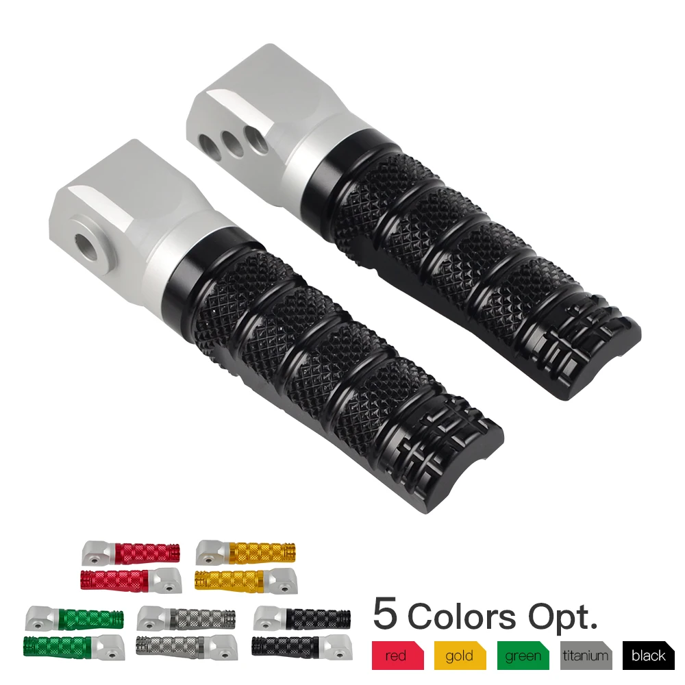 Motorcycle 70mm Rear Footpegs Foot Peg Footrest Anti Slip For Kawasaki