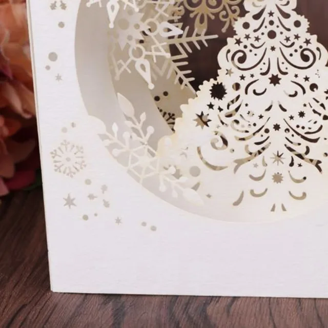 Online Shop 1 Pcs Handmade Merry Christmas Greeting Card 3D Pop Up Tree Box Snowflake Craft Holiday Invitation Gift Online Shop 1 Pcs Handmade Merry Christmas Greeting Card 3D Pop Up Tree Box Snowflake Craft Holiday Invitation Gift
