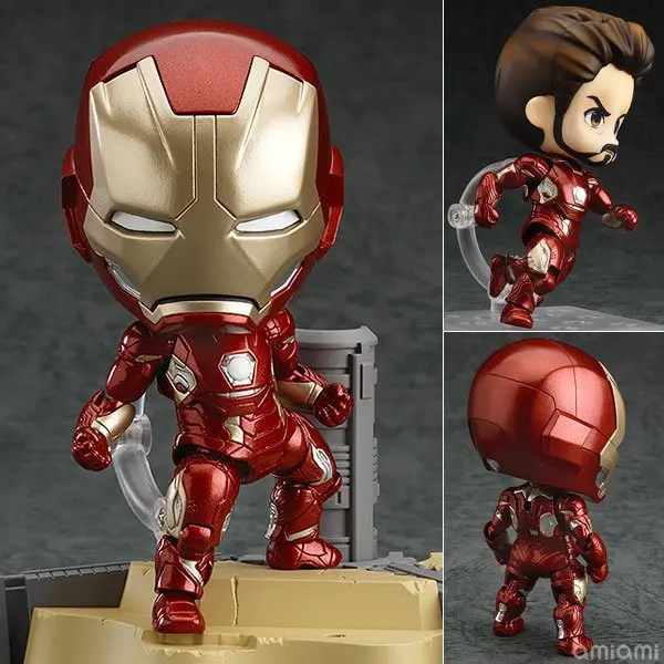 Мстители аниме Marvel Nendoroid 545 Marvel Железный человек супер герой Железный человек 10 см фигурка игрушки