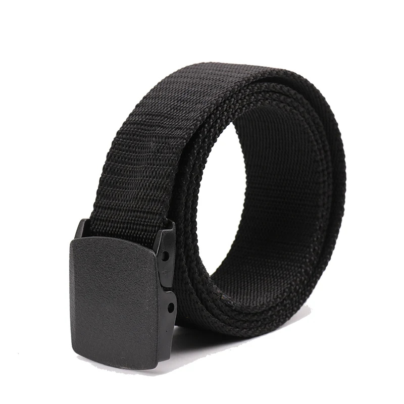 fish belt Military Men Belt Woman Army Belt 2019 Tactical Wide Waist Belts Plastic Buckle Light Weight Black Belt Nylon Travel 120cm 130cm mens fashion belts Belts